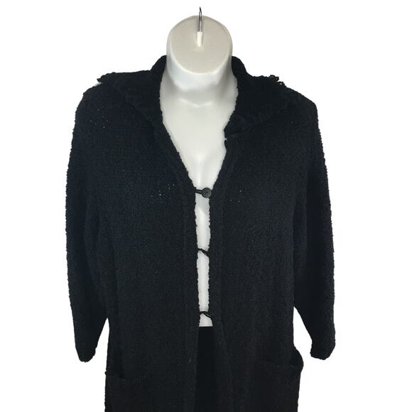 Magic Sweater Coat Boho Chic Extra Long Cardigan L - Picture 3 of 14
